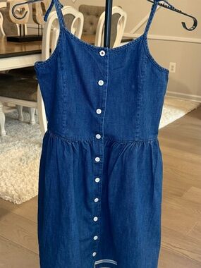 Polo by Ralph Lauren Blue Denim Button-Front Sundress